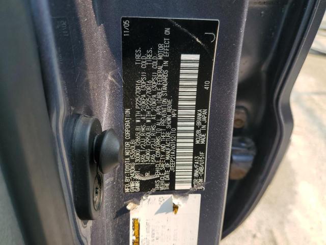 Photo 14 from auction – 2006 TOYOTA HIGHLANDER with VIN JTEEP21A760152110