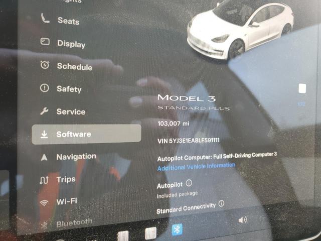 Photo 9 from auction – 2020 TESLA MODEL 3 with VIN 5YJ3E1EA8LF591111