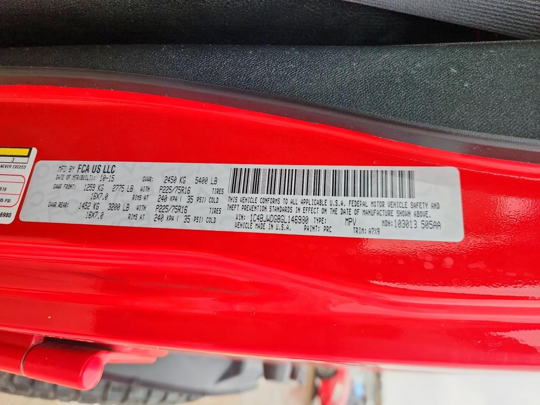 Photo 14 from auction – 2016 JEEP WRANGLER U with VIN 1C4BJWDG8GL146980