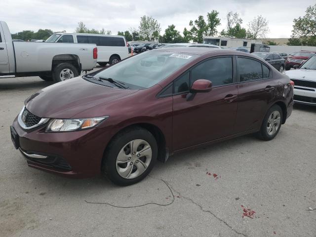 HONDA CIVIC LX 2013 with VIN 19XFB2F52DE095533 - Photo from auction