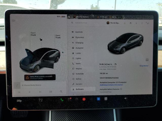 Photo 9 from auction – 2018 TESLA MODEL 3 with VIN 5YJ3E1EB5JF132382