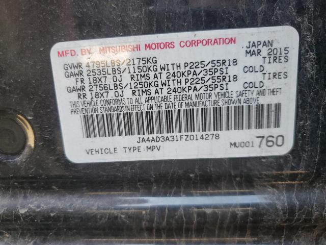 Photo 14 from auction – 2015 MITSUBISHI OUTLANDER with VIN JA4AD3A31FZ014278