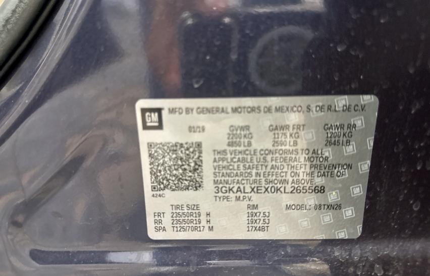 Photo 10 from auction – 2019 GMC TERRAIN DE with VIN 3GKALXEX0KL265568