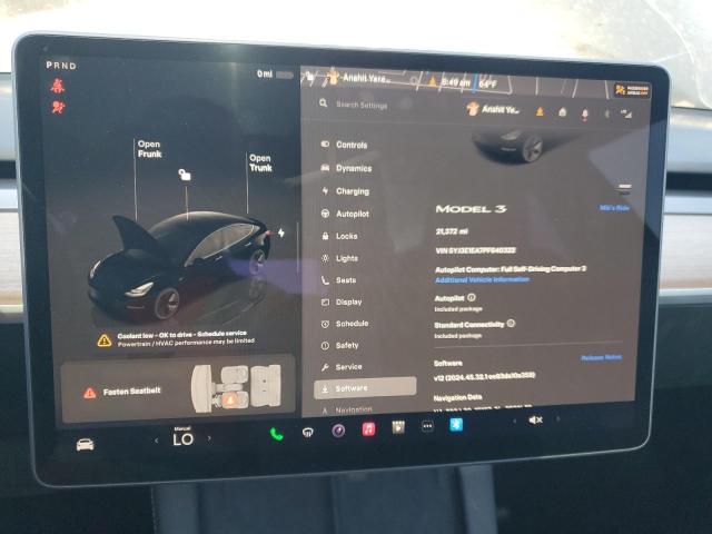 Photo 9 from auction – 2023 TESLA MODEL 3 with VIN 5YJ3E1EA7PF640322