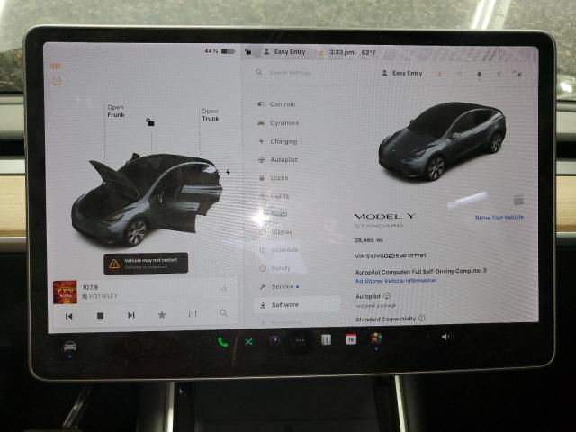 Photo 9 from auction – 2021 TESLA MODEL Y with VIN 5YJYGDED5MF107781