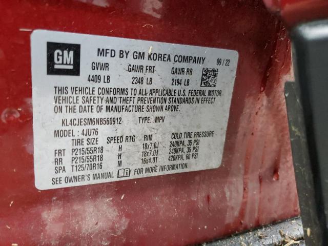 Photo 14 from auction – 2022 BUICK ENCORE PRE with VIN KL4CJESM6NB560912