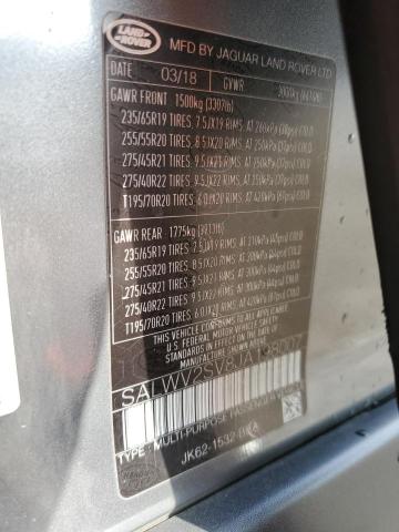 Photo 14 from auction – 2018 LAND ROVER RANGE ROVE with VIN SALWV2SV8JA198007