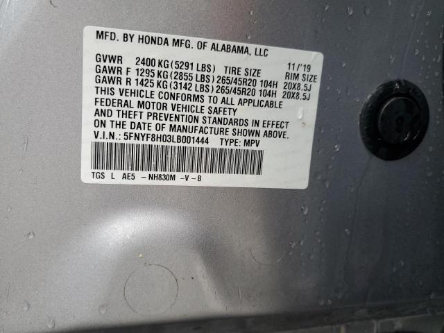 Photo 14 from auction – 2020 HONDA PASSPORT with VIN 5FNYF8H03LB001444