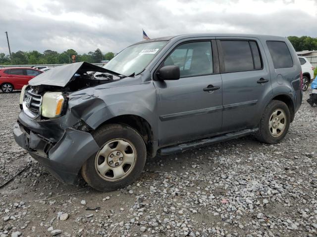 HONDA PILOT LX 2013 with VIN 5FNYF3H27DB023789 - Photo from auction