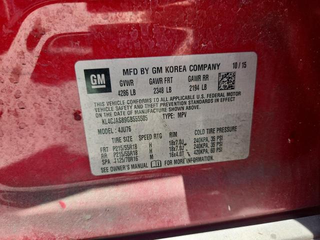 Photo 14 from auction – 2016 BUICK ENCORE with VIN KL4CJASB9GB555505