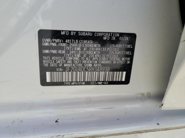 Photo 14 from auction – 2024 SUBARU CROSSTREK with VIN JF2GUADC5RH348938