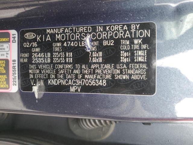 Photo 14 from auction – 2017 KIA SPORTAGE E with VIN KNDPNCAC3H7056348