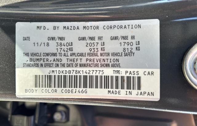 Photo 10 from auction – 2019 MAZDA CX-3 SPORT with VIN JM1DKDB78K1427775