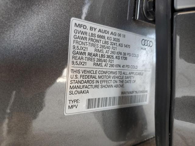 Photo 14 from auction – 2018 AUDI Q7 PRESTIG with VIN WA1VABF79JD053285