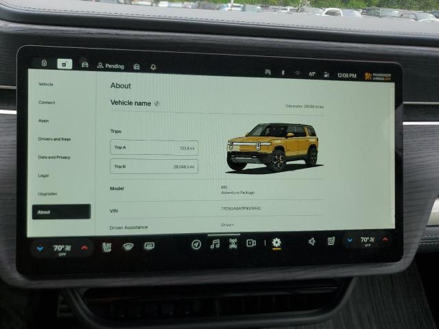 Photo 9 from auction – 2023 RIVIAN R1S ADVENT with VIN 7PDSGABA1PN009442
