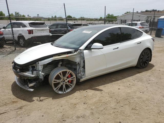 TESLA MODEL 3 2021 with VIN 5YJ3E1EC5MF015740 - Photo from auction