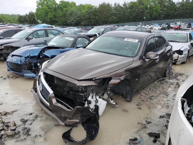 INFINITI Q50 BASE 2014 with VIN JN1BV7APXEM687828 - Photo from auction