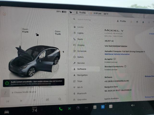 Photo 9 from auction – 2022 TESLA MODEL Y with VIN 7SAYGDEE9NF389064