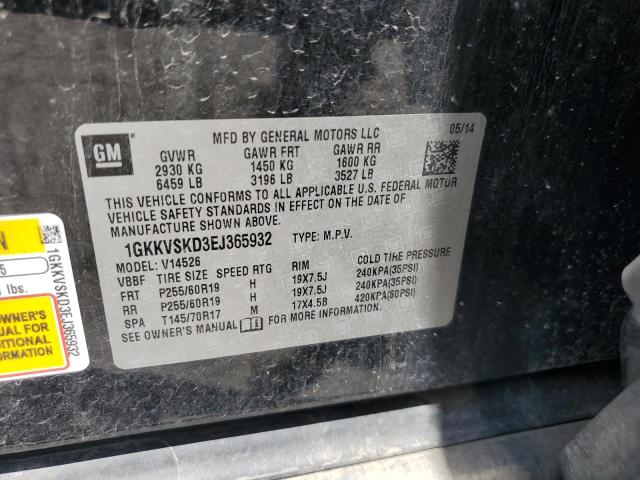 Photo 14 from auction – 2014 GMC ACADIA SLT with VIN 1GKKVSKD3EJ365932