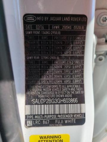 Photo 14 from auction – 2016 LAND ROVER DISCOVERY with VIN SALCP2BG3GH603866