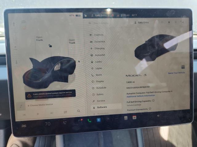 Photo 9 from auction – 2024 TESLA MODEL 3 with VIN 5YJ3E1EA1RF855701