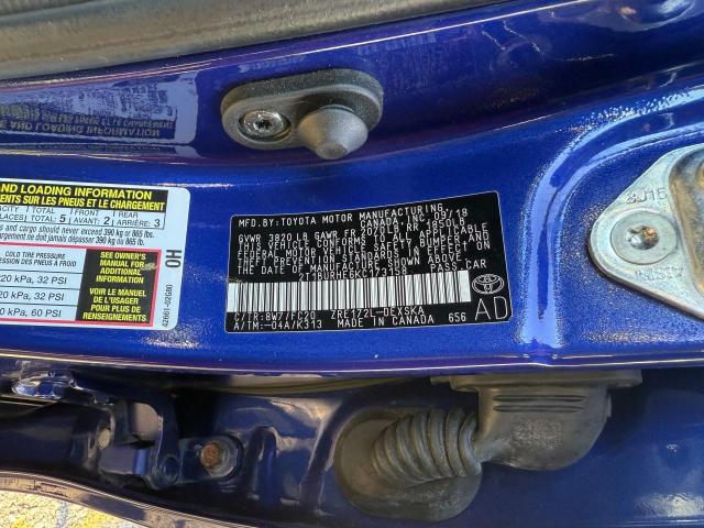 Photo 10 from auction – 2019 TOYOTA COROLLA L with VIN 2T1BURHE6KC173158