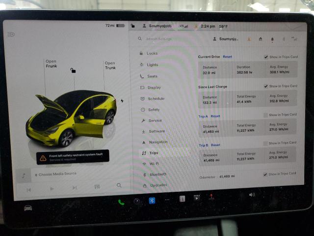 Photo 9 from auction – 2022 TESLA MODEL Y with VIN 7SAYGDEE4NF426313
