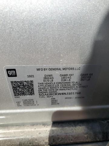 Photo 14 from auction – 2022 BUICK ENCLAVE PR with VIN 5GAERCKW4NJ101768