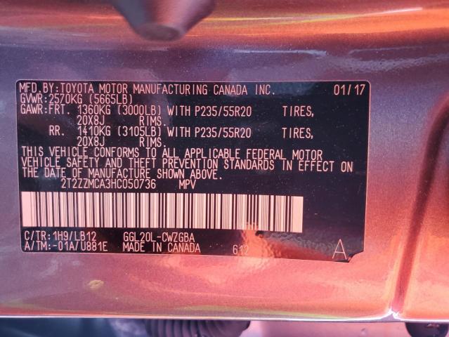 Photo 14 from auction – 2017 LEXUS RX 350 BAS with VIN 2T2ZZMCA3HC050736
