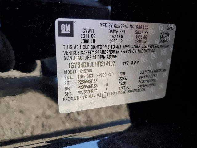 Photo 14 from auction – 2017 CADILLAC ESCALADE P with VIN 1GYS4DKJ8HR314197