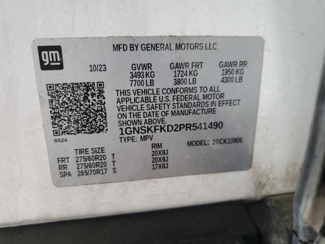 Photo 14 from auction – 2023 CHEVROLET SUBURBAN K with VIN 1GNSKFKD2PR541490