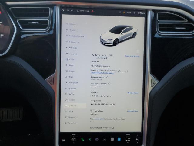 Photo 9 from auction – 2017 TESLA MODEL S with VIN 5YJSA1E21HF229936