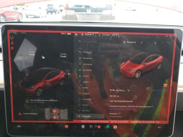 Photo 9 from auction – 2023 TESLA MODEL Y with VIN 7SAYGDEE8PA101566