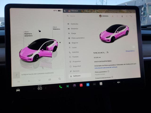 Photo 9 from auction – 2023 TESLA MODEL 3 with VIN 5YJ3E1EA2PF678864