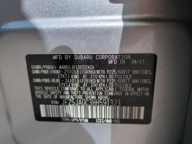 Photo 14 from auction – 2017 SUBARU FORESTER 2 with VIN JF2SJAGC3HH591323