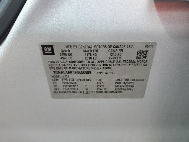 Photo 14 from auction – 2014 CHEVROLET EQUINOX LS with VIN 2GNALAEK9E6358909