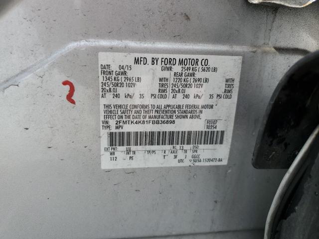 Photo 14 from auction – 2015 FORD EDGE TITAN with VIN 2FMTK4K81FBB36898