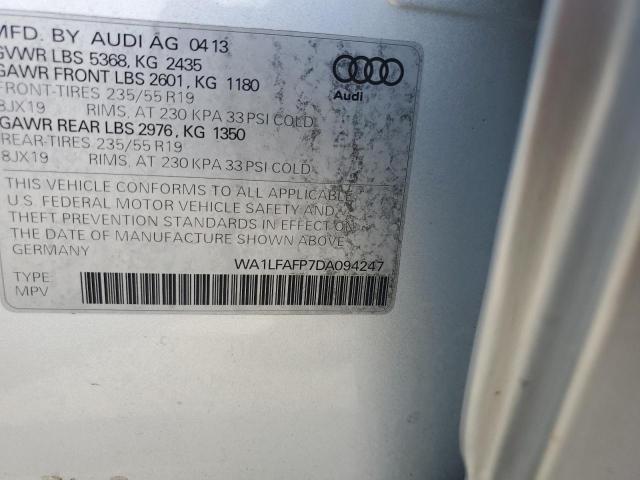 Photo 14 from auction – 2013 AUDI Q5 PREMIUM with VIN WA1LFAFP7DA094247