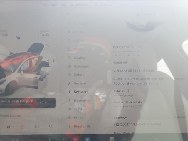Photo 9 from auction – 2025 TESLA MODEL Y with VIN 7SAYGDEE9SA345915