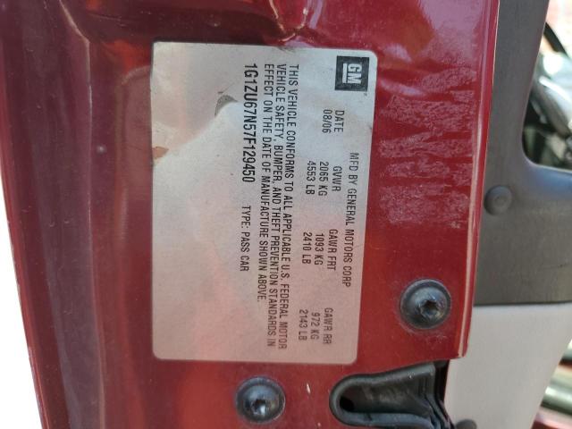 Photo 14 from auction – 2007 CHEVROLET MALIBU MAX with VIN 1G1ZU67N57F129450