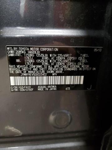 Photo 14 from auction – 2013 TOYOTA RAV4 XLE with VIN JTMRFREV5DD023402