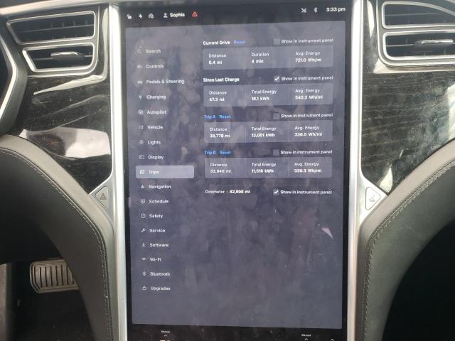 Photo 9 from auction – 2016 TESLA MODEL S with VIN 5YJSA1E2XGF161098
