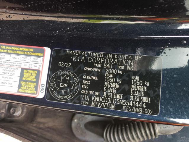 Photo 14 from auction – 2022 KIA NIRO EX with VIN KNDCD3LD5N5541444