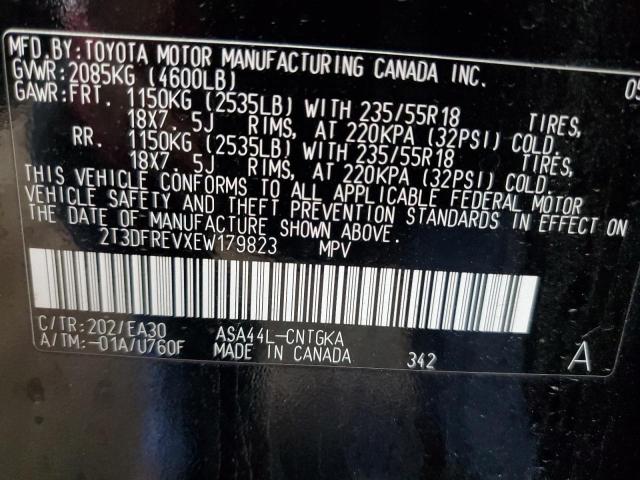 Photo 14 from auction – 2014 TOYOTA RAV4 LIMIT with VIN 2T3DFREVXEW179823