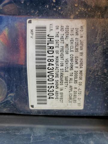 Photo 14 from auction – 1997 HONDA CR-V LX with VIN JHLRD1843VC015304