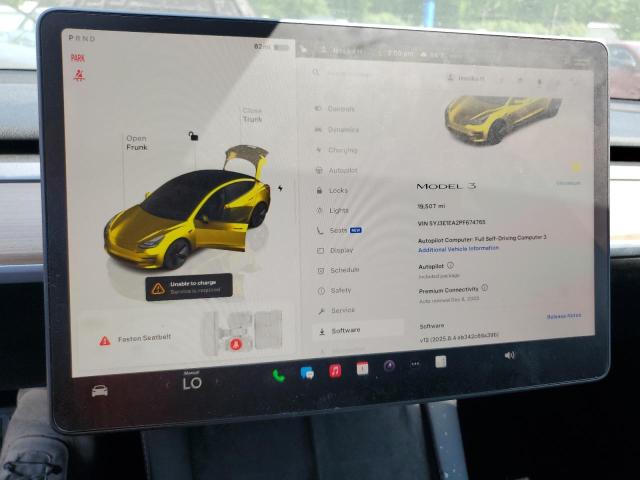 Photo 9 from auction – 2023 TESLA MODEL 3 with VIN 5YJ3E1EA2PF674765
