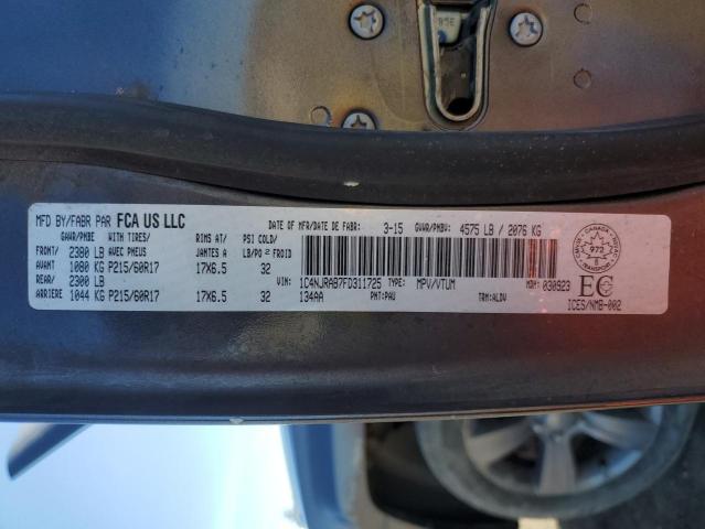Photo 14 from auction – 2015 JEEP PATRIOT with VIN 1C4NJRAB7FD311725