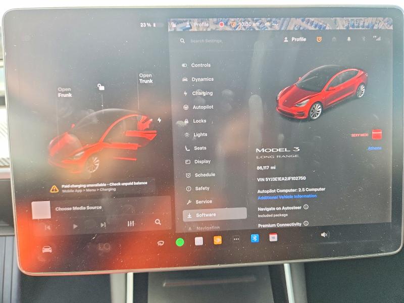 Photo 9 from auction – 2018 TESLA MODEL 3 with VIN 5YJ3E1EA2JF102750