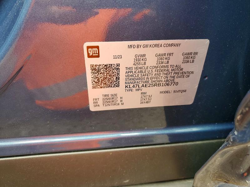 Photo 14 from auction – 2024 BUICK ENVISTA with VIN KL47LAE25RB106770