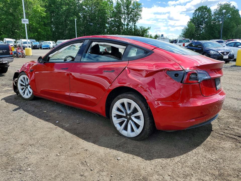 Photo 2 from auction – 2022 TESLA MODEL 3 with VIN 5YJ3E1EA2NF187773